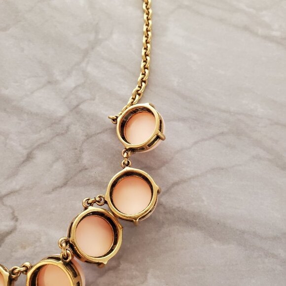 💕 J.Crew Light Blush Pink Enamal Dot Bubble Necklace 💕 - Picture 11 of 14